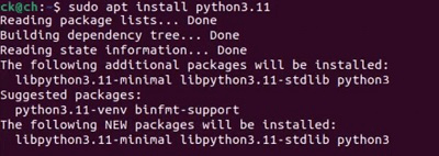 install Python in Ubuntu