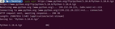 install Python in Ubuntu