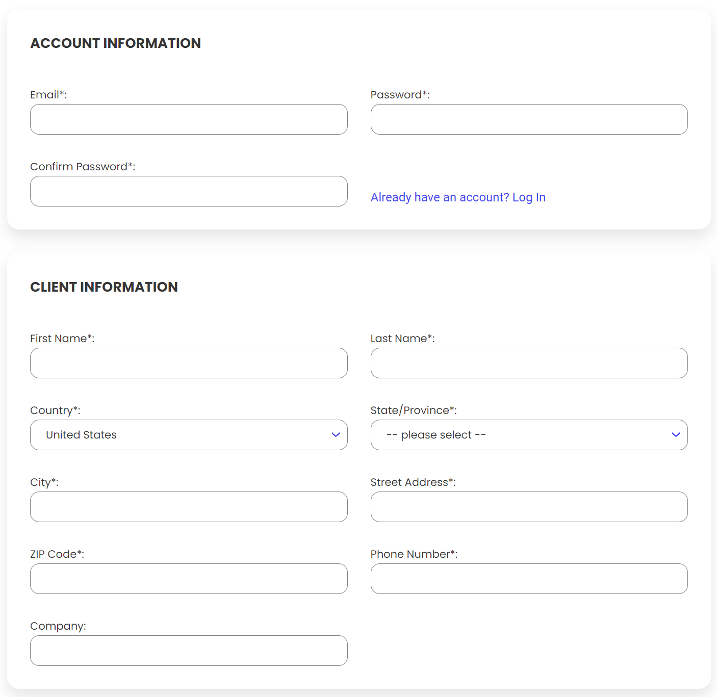 Fill in Siteground info