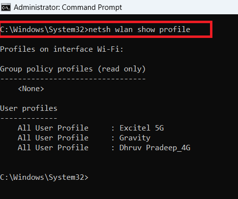 Check-the-Wi-Fi-password-via-Command-Prompt