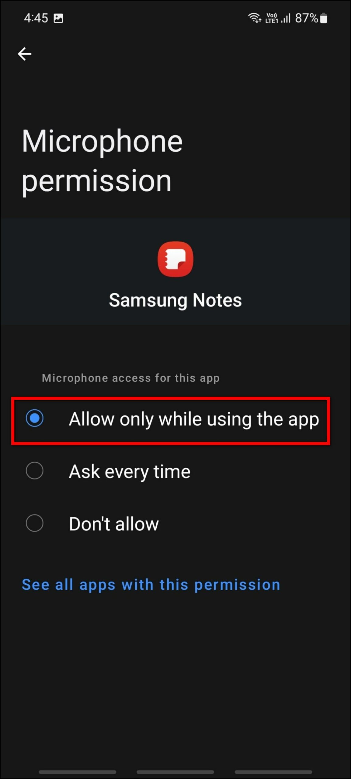 fix samsung notes crashing