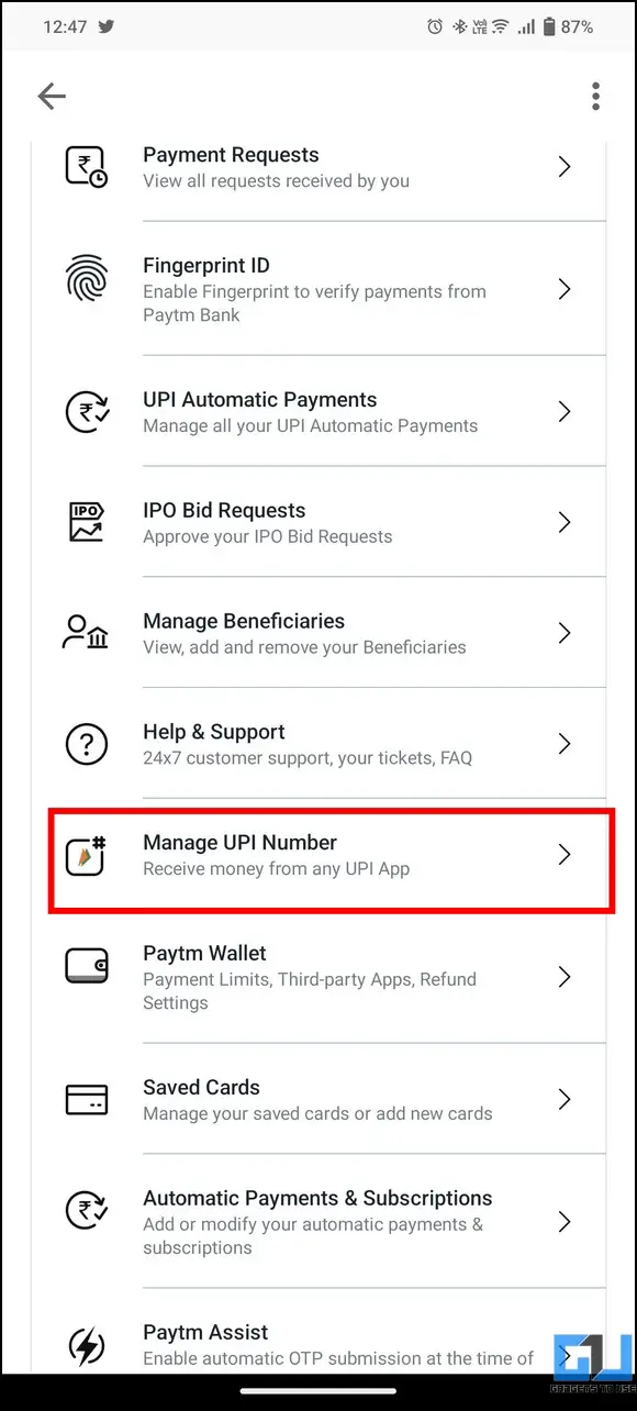 Create Private UPI Number