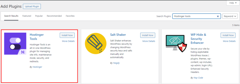 How to use the Hostinger Tools WordPress plugin: full guide