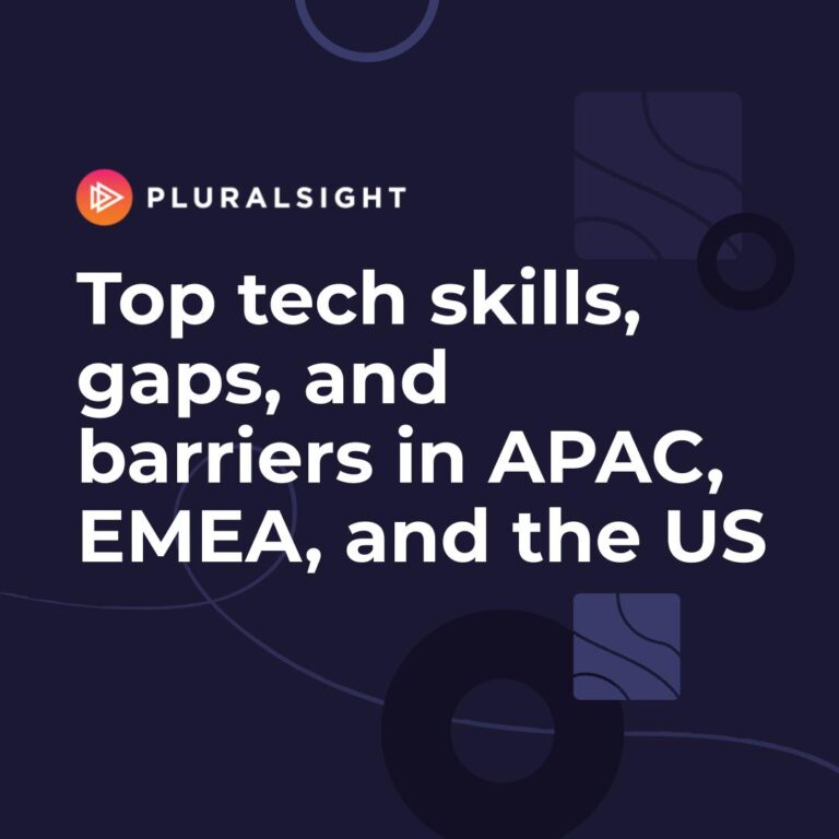 Top tech skills, gaps, and barriers in APAC, EMEA, and the US