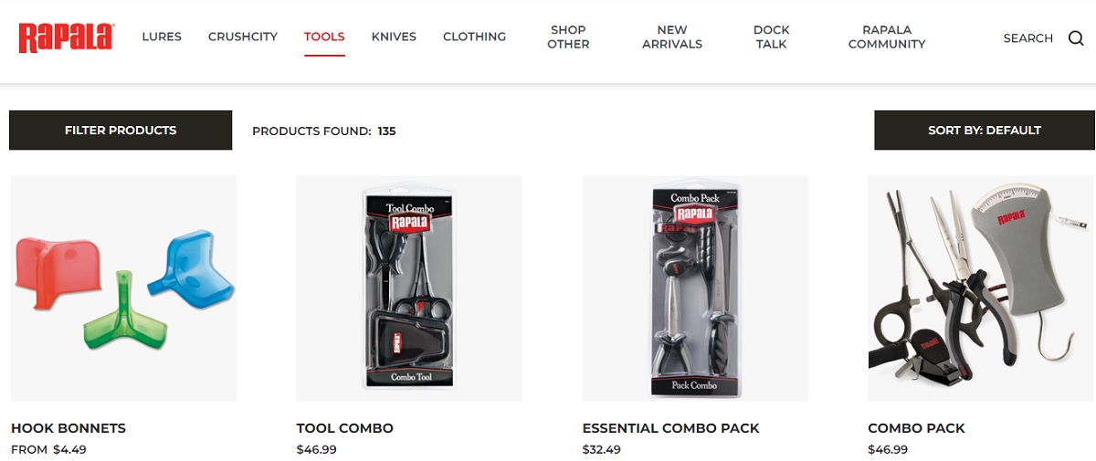 Rapala products.